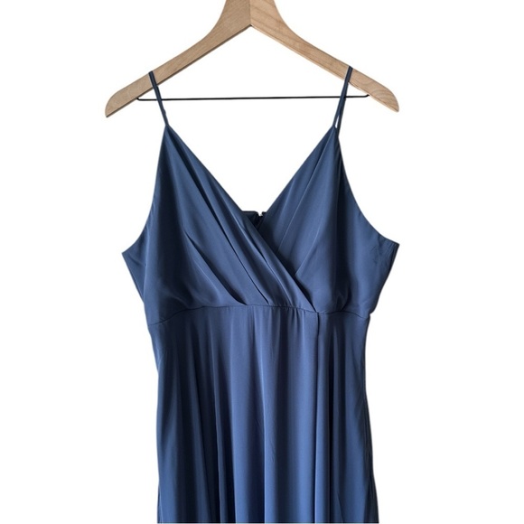 Birdy Grey Kaia Dress Chiffon Bridesmaid Prom Formal -Slate Blue -Size XXL - NWT - Picture 4 of 12